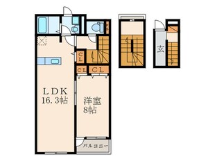 ピラーズ石田の物件間取画像